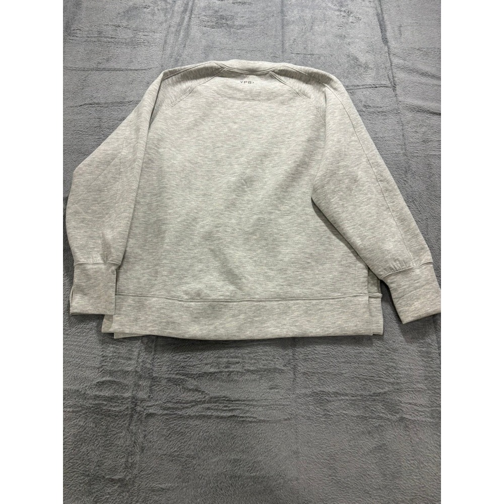 Abercrombie & Fitch YPB neoKNIT Crewneck Sweatshirt Grey Heather Mens Medium - Picture 11 of 12